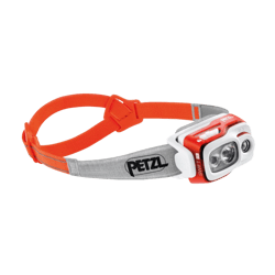 Акумулаторен фенер за глава PETZL SWIFT® RL 900 lm - Оранжев
