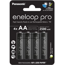 Акумулаторни батерии Panasonic Eneloop Pro AA 2500 mAh - 1.2V