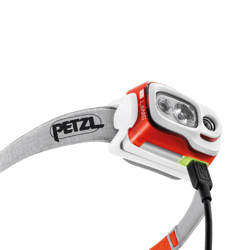 Акумулаторен фенер за глава PETZL SWIFT® RL 900 lm - Оранжев