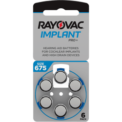 Батерии за слухов апарат 675 Impalnt Pro+ Rayovac