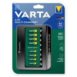 Мулти LCD зарядно за акумулаторни батерии VARTA за 8 батерии АА или ААА