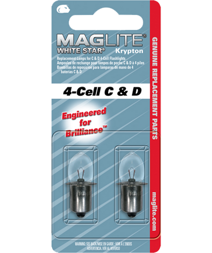 Оригинални крушки за фенер Maglite с 4 батерии С или D