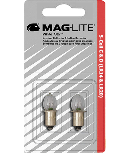 Оригинални крушки за фенер Maglite с 5 батерии С или D