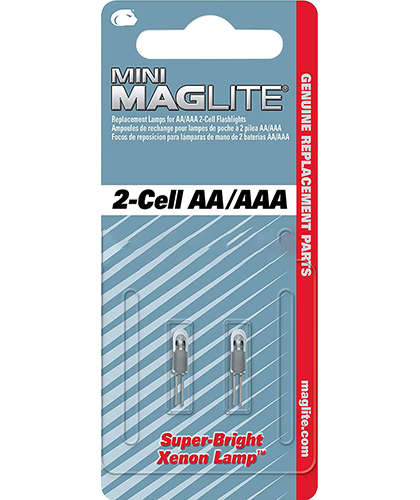 Оригинални крушки за фенер Maglite с 2 батерии ААА